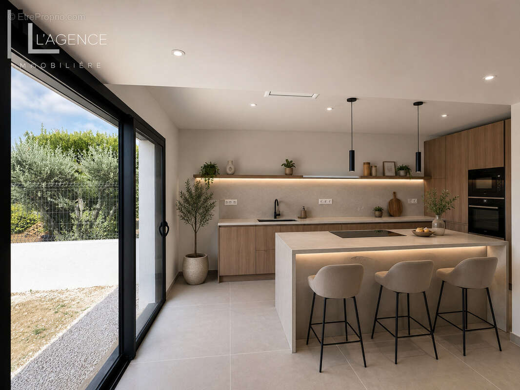 Allauch villa t4 + piscine + garage - photo 5