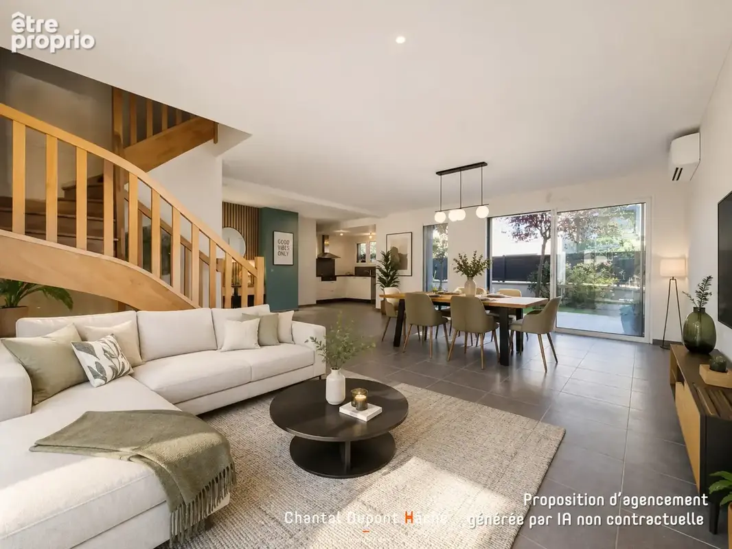 CHARTRES VILLAINES - Maison contemporaine de 2022, 6 chambres, garage, terrasse et petit jardin. - photo 3