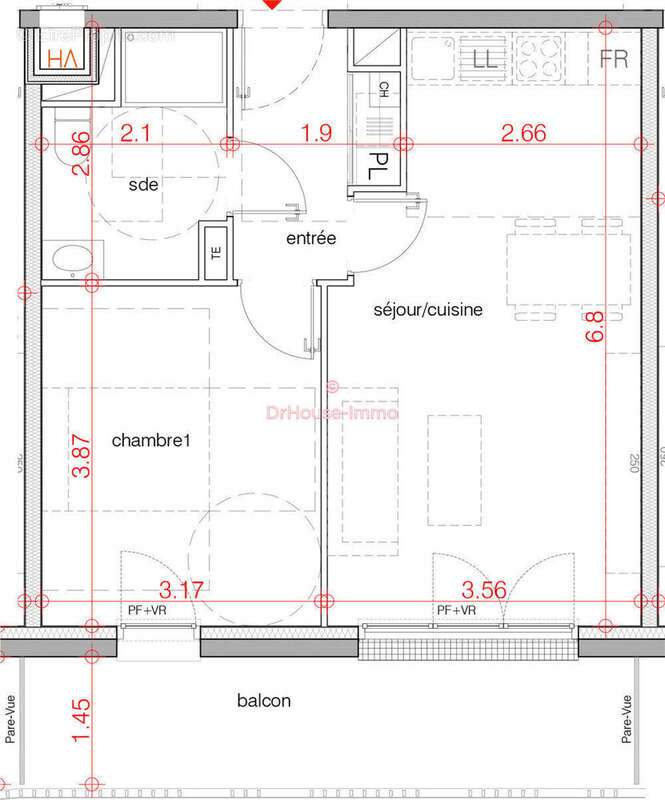 Appartement à LE BOUSCAT