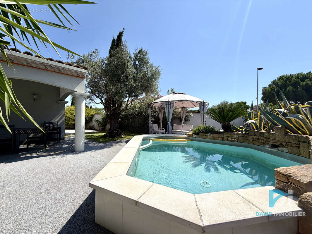 Saint-thibery, villa  4 faces avec jardin piscine et garage - photo 14