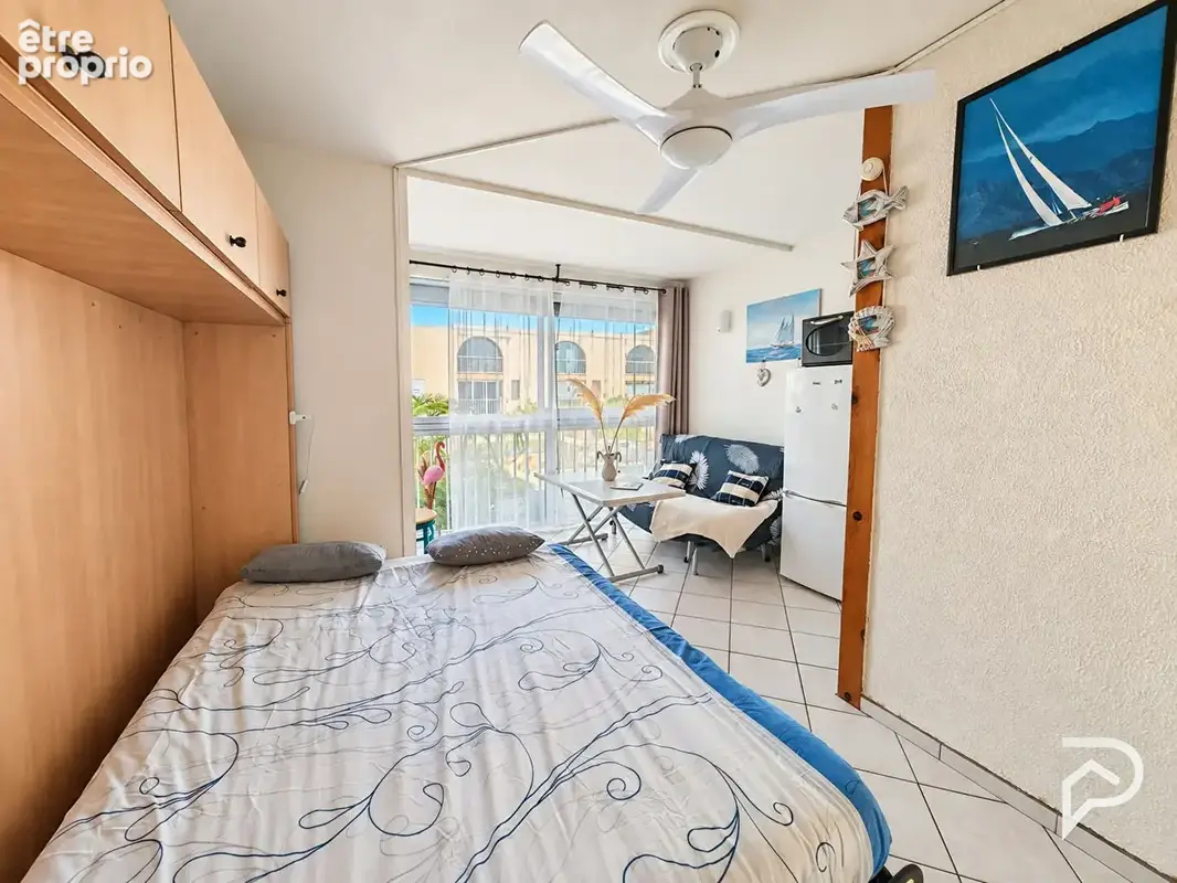OPPORTUNITE GRUISSAN: Studio lumineux avec piscine, vue dégagée et 4 couchages - photo 6