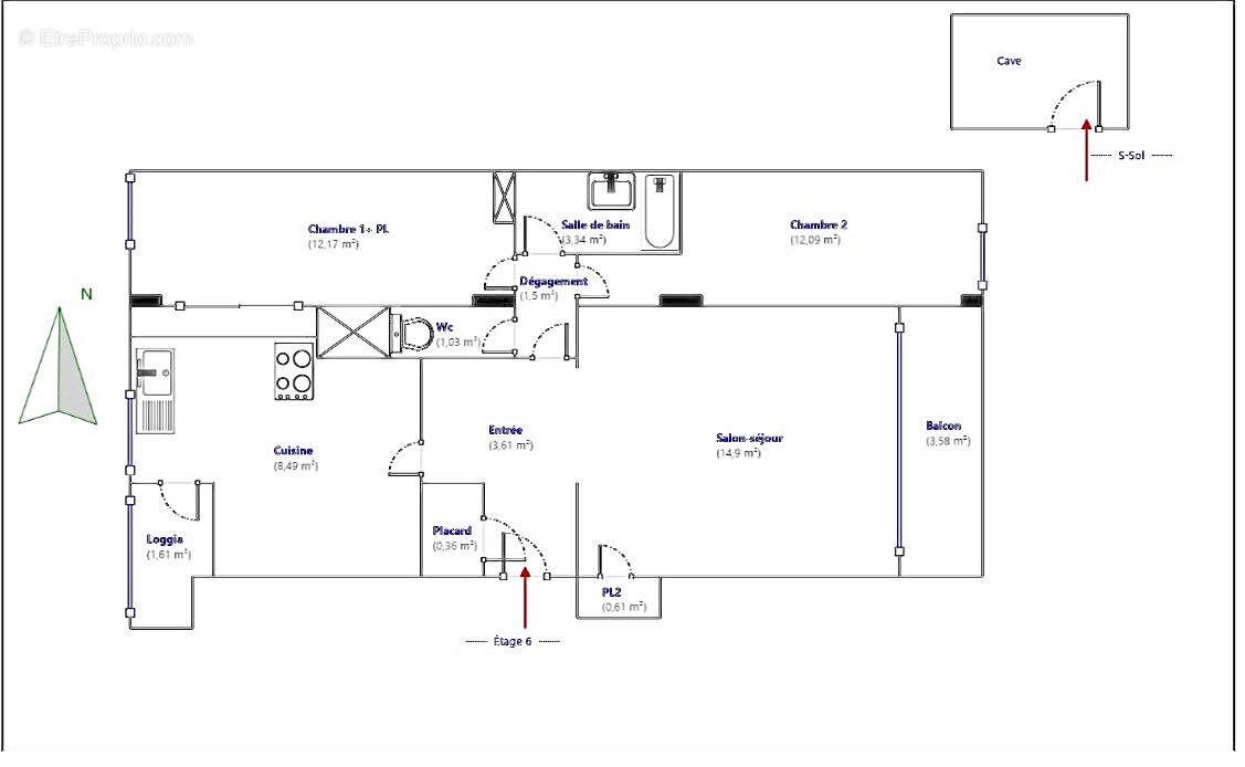 Appartement à MARSEILLE-11E