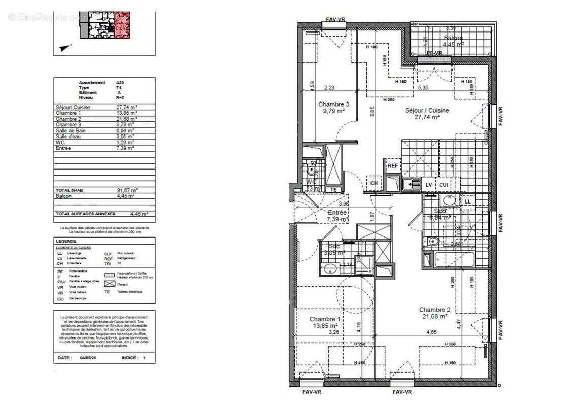 Appartement 91 m² à Bievres  - photo 8