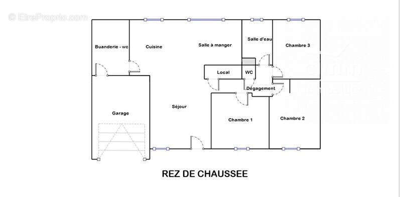Plan - Maison à COULOMMIERS