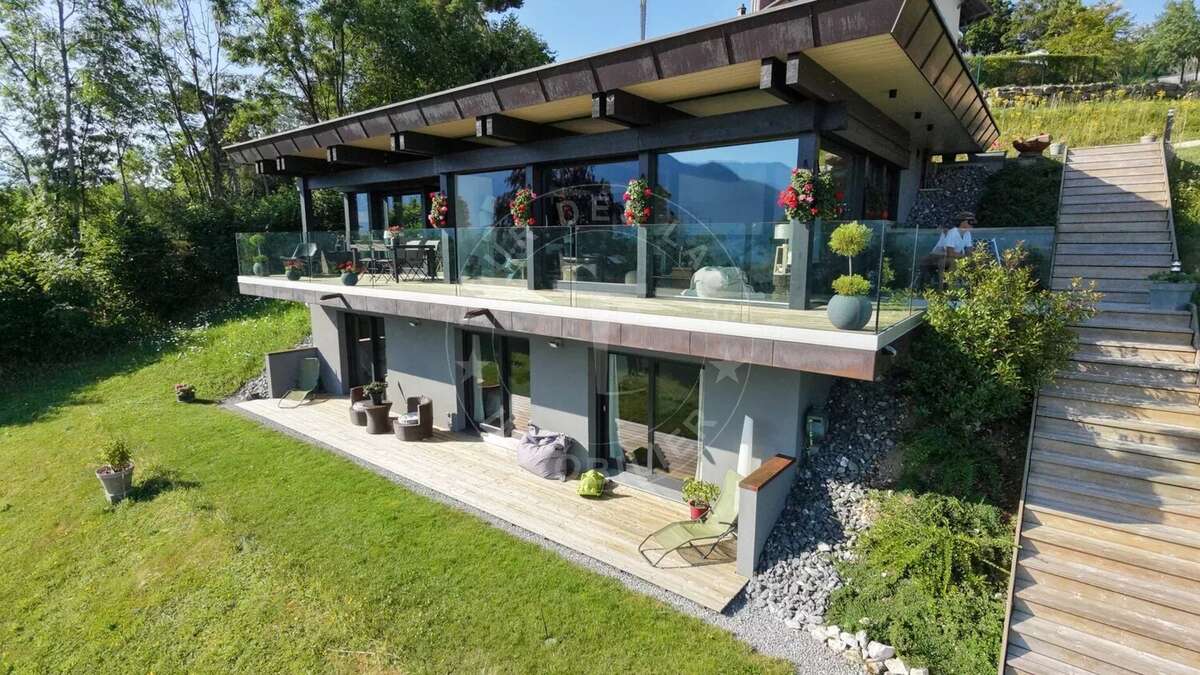 Annecy, superbe villa contemporaine dominant le lac d'Annecy - Terrain détachable - photo 4