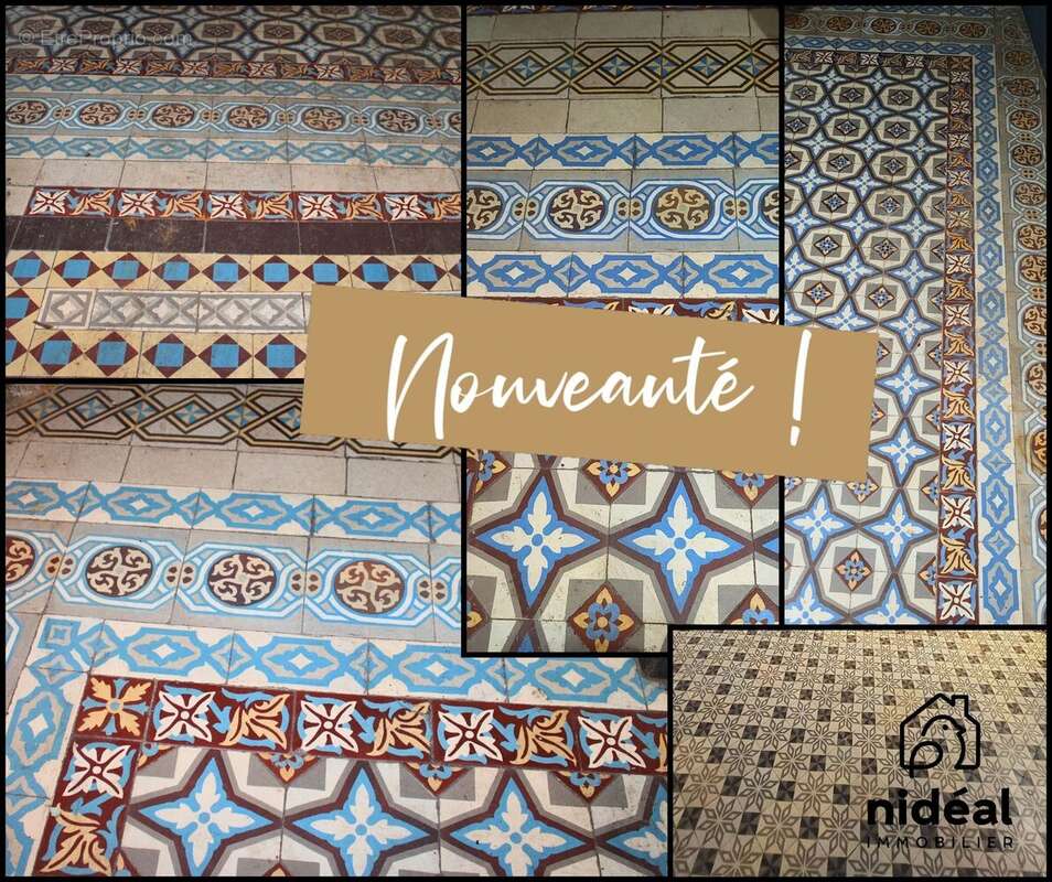 carrelage ancien - Maison à CAUDRY