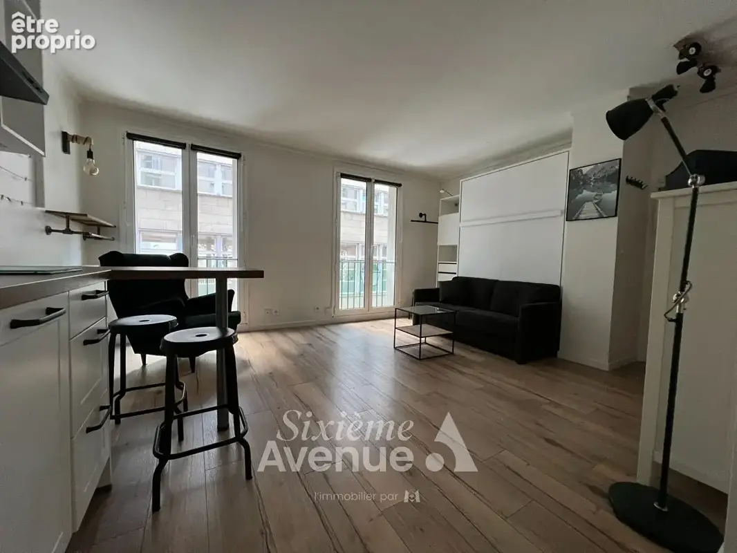 Appartement Paris 1 pièce(s) 24.22 m2 - photo 1