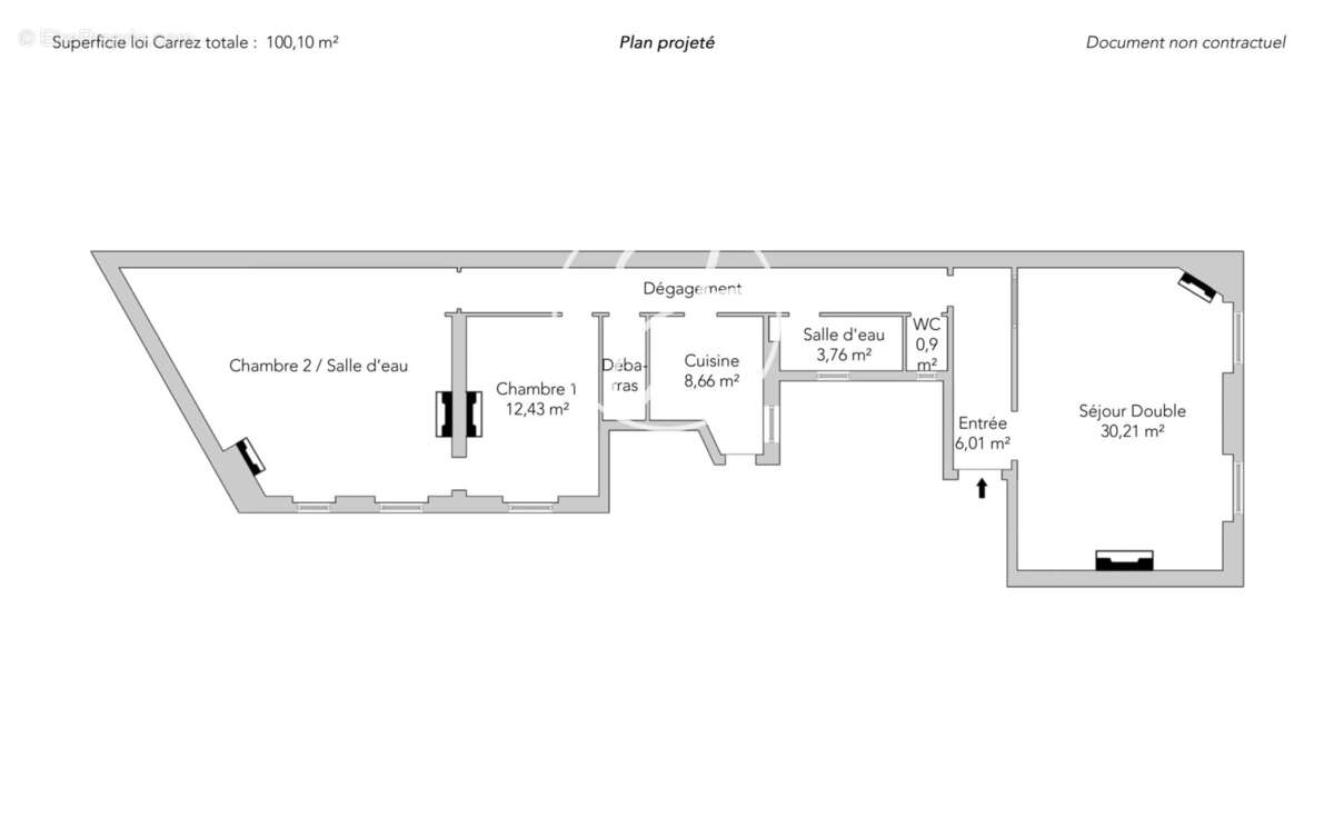 Paris 7e - GROS CAILLOU / DUPONT DES LOGES - Appartement - 5 pièces - 100,10m² Carrez - 2/3 chambres - Balcon - Chambre de servi - photo 20