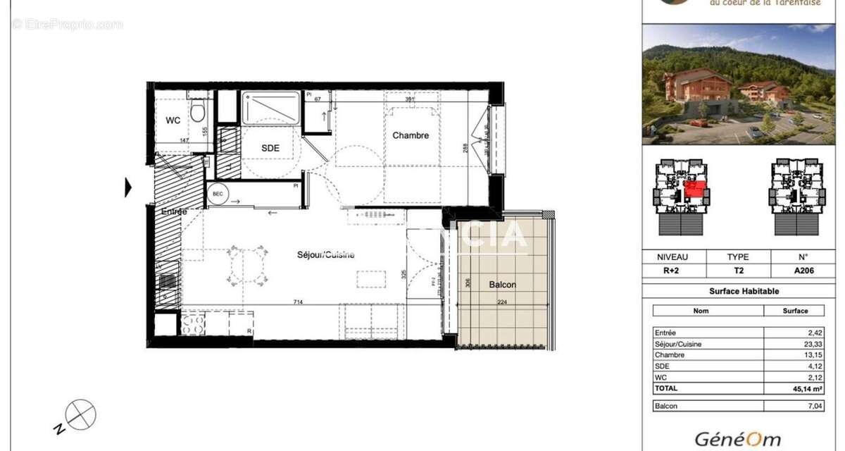 Appartement à MACOT-LA-PLAGNE