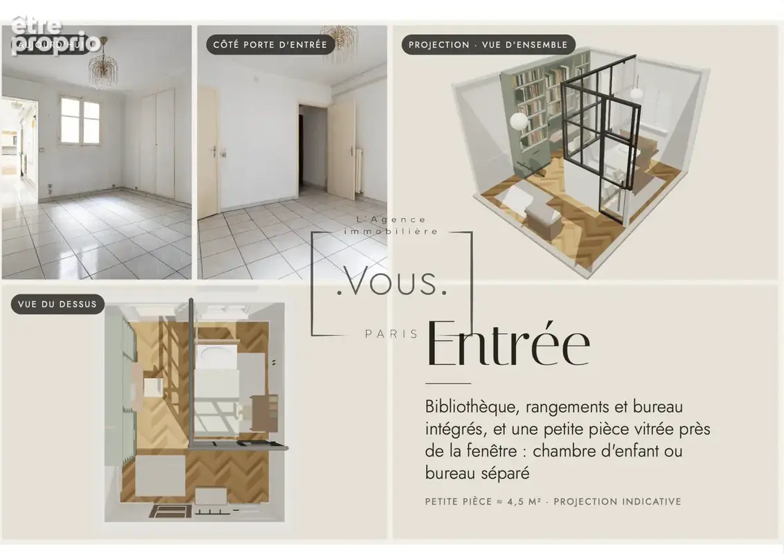 3/4  pièces avec potentiel de transformation, orienté Sud (Paris Xe) - photo 3
