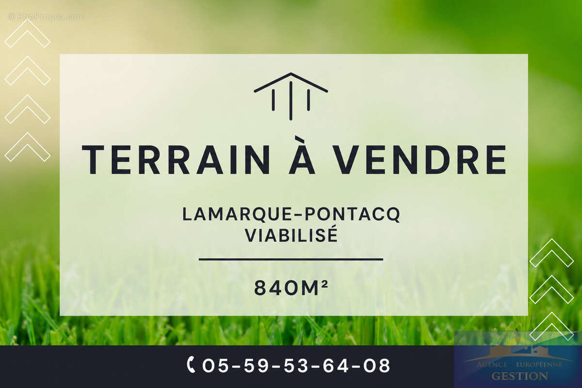 Terrain à LAMARQUE-PONTACQ