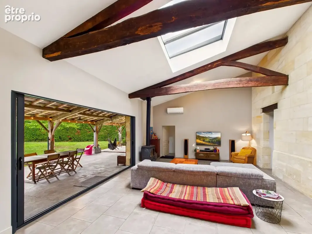 Superbe maison en pierre type girondine avec annexe, piscine et jardin – Proche Libourne, Saint-Émilion et Bordeaux - photo 4