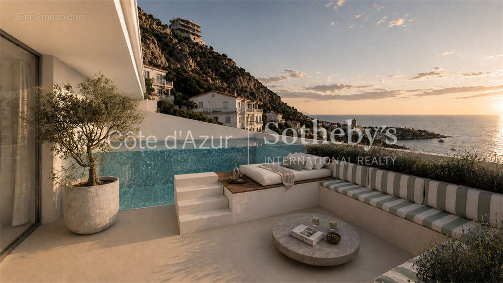 Roquebrune-Cap-Martin terrain constructible avec permis purgé deux villas contemporaines - photo 3