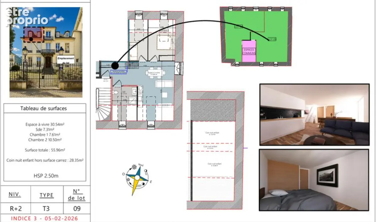 Appartement T3 Bis  Dernier étage Bagnères-de-Luchon - photo 2
