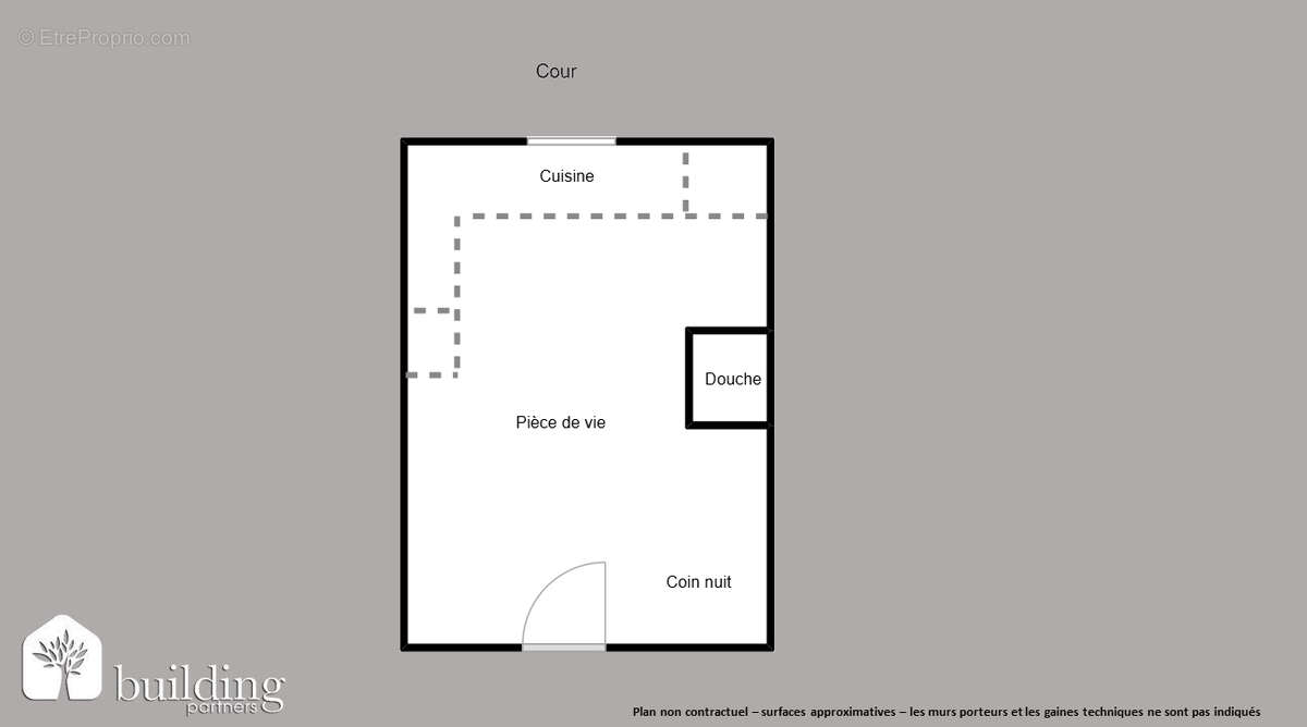 Paris 17e Pereire / Ternes - Chambre de service en parfait état de 9 m² (11m² habitables) - photo 2