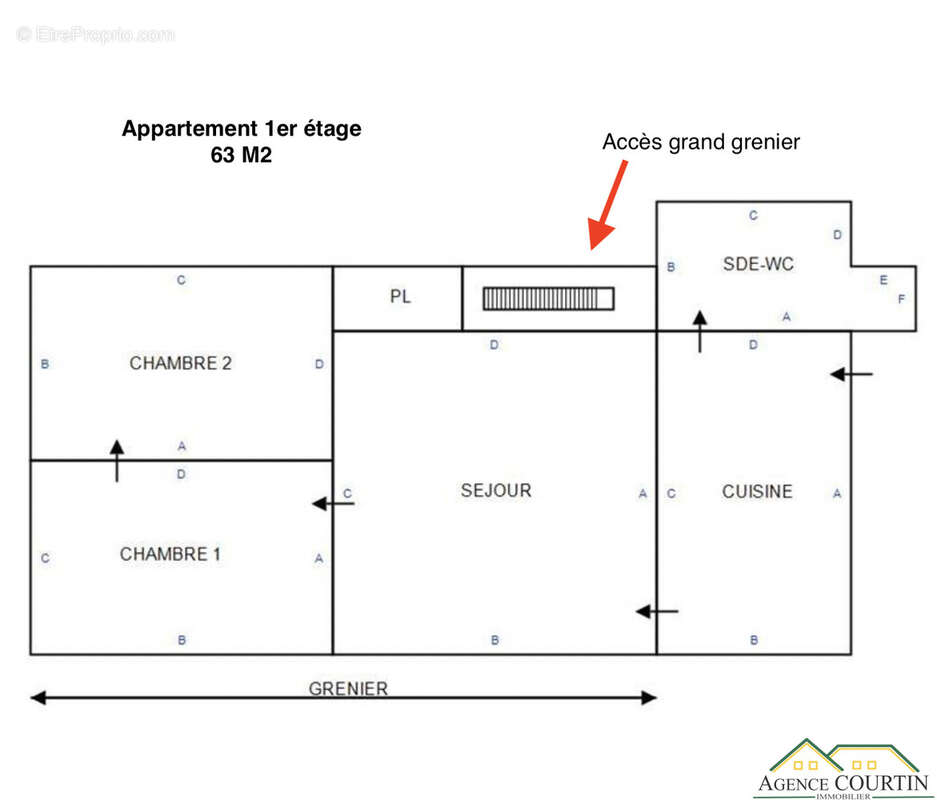 Ensemble immobilier   3 logements existants   Centre-ville de Louhans terrain d'environ 2000 m2 - photo 15