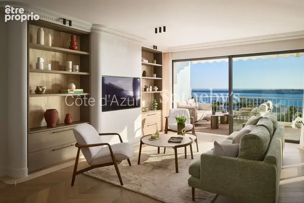 Cannes Californie, appartement 3 pièces rénové avec terrasse et panorama sur la Méditerranée - photo 4