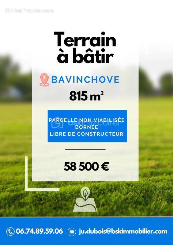 Terrain à BAVINCHOVE