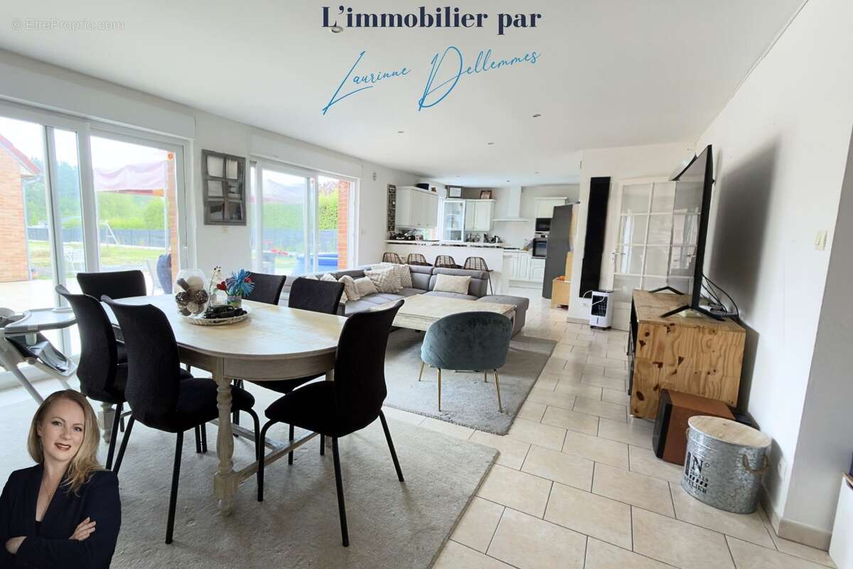 Pavillon individuel semi plain-pied 130 m2, 4 chambres avec garage et son studio indépendant de 30m2 - Thun Saint Amand (59) de  - photo 4
