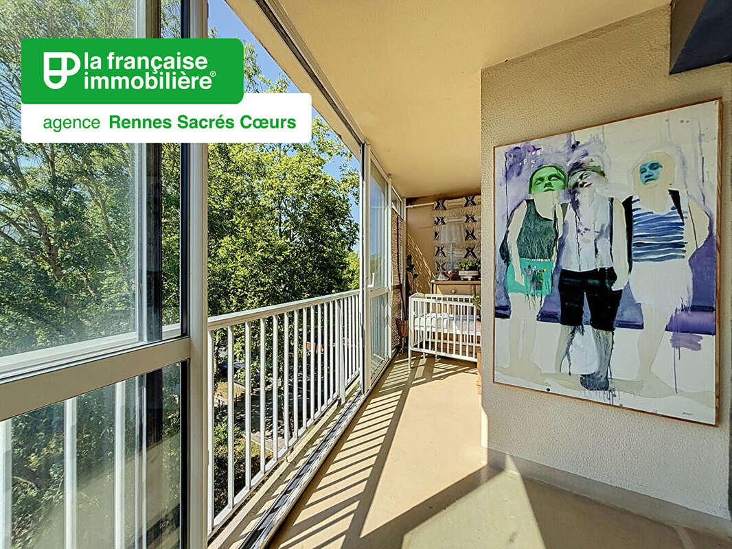 Rennes Clemenceau T6 -102m² avec balcon et grand garage - photo 2