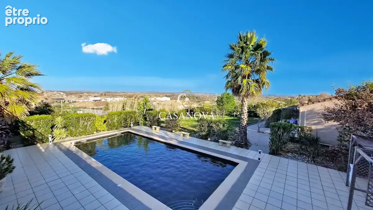 Propriété superbe vue - secteur Pezenas - Villa + 2 gites- Terrain 1 797 m2 - photo 2