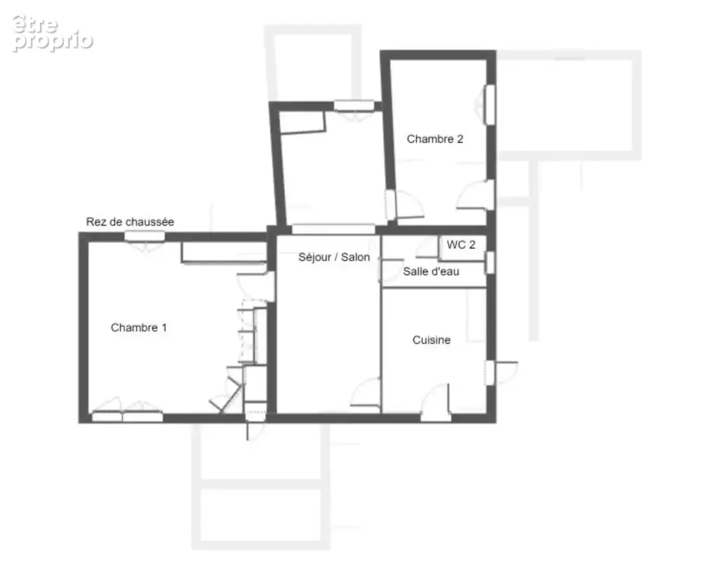 LES ROSIERS SUR LOIRE, Maison en pierre à rénover de 84m²/120m² développables avec dépendances et jardin - photo 5