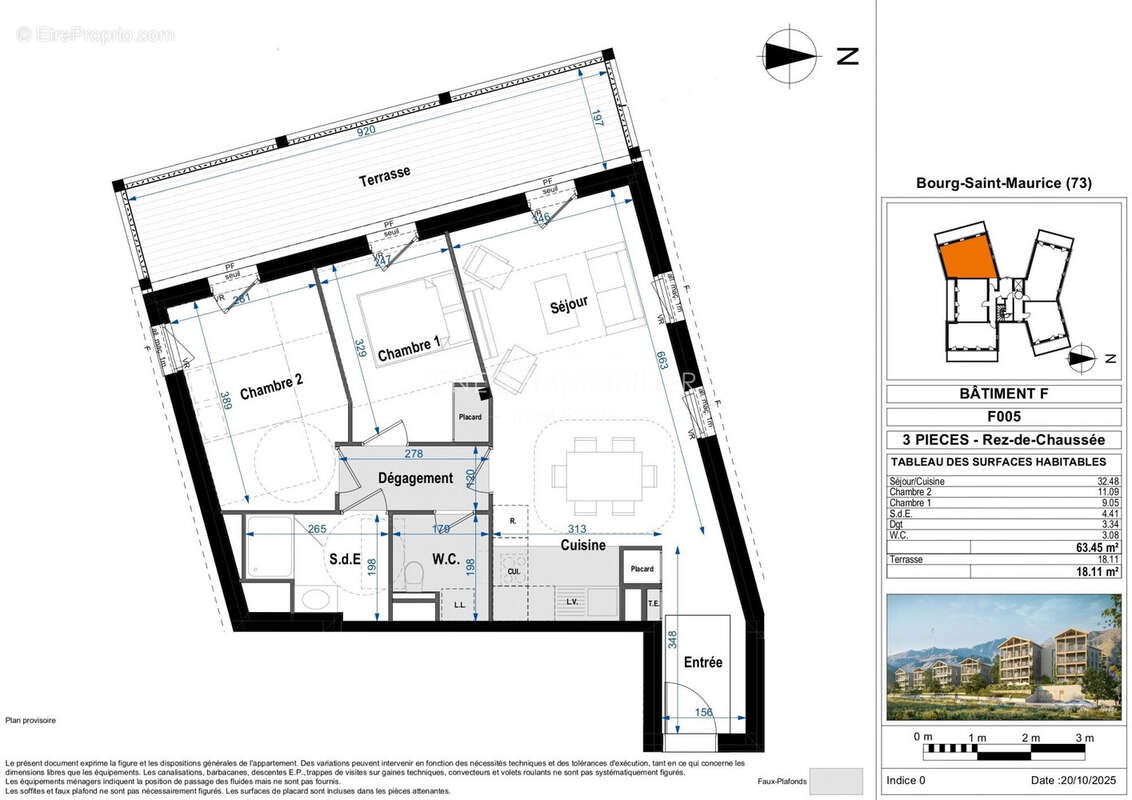 Appartement à BOURG-SAINT-MAURICE
