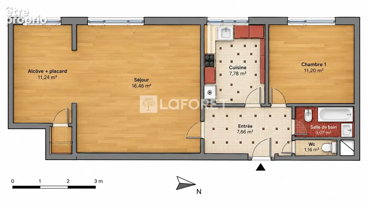 Appartement Caluire Et Cuire 3 pièce(s) 59m2 - photo 2