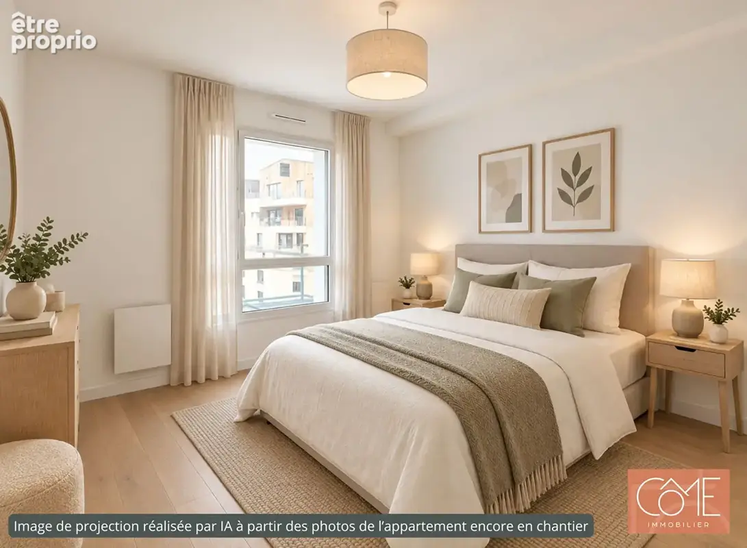 Grand type 3 neuf de 91,5m² - terrasse ouest de 18 m² - 3eme etage sur 4 - 2 boxs - centre-ville - calme sur jardin - saint-grég - photo 7
