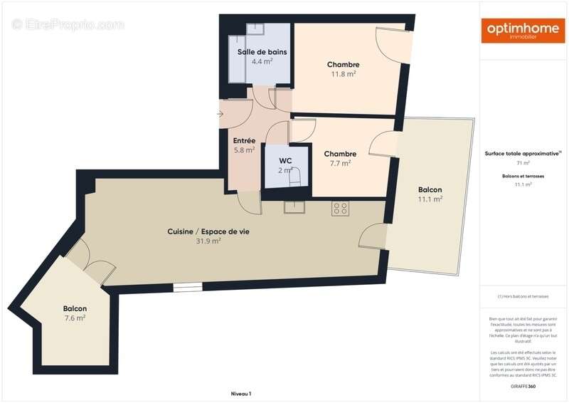 Appartement à MARSEILLE-15E