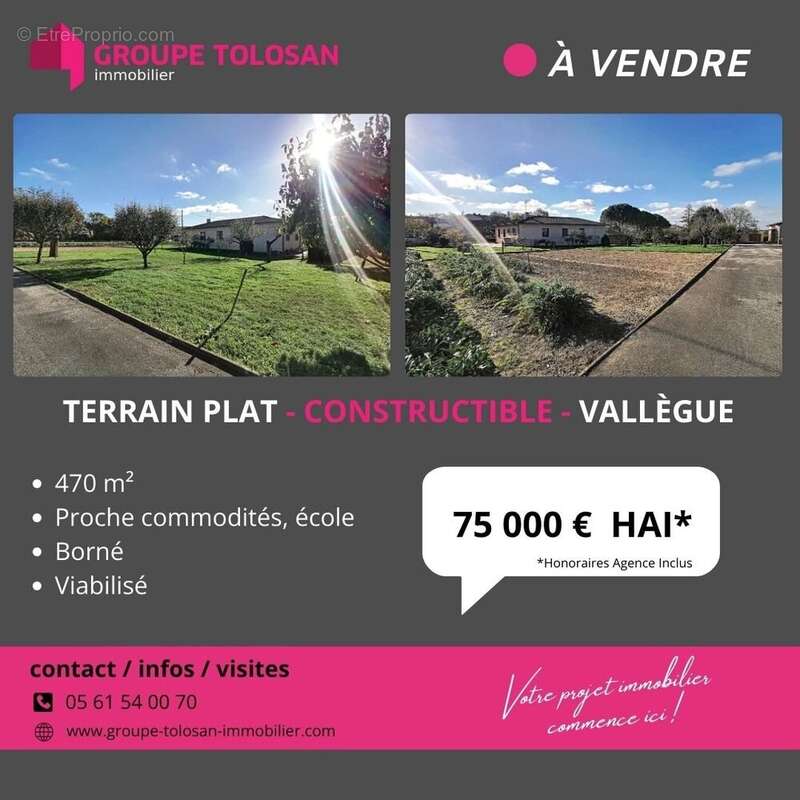 Terrain à VILLEFRANCHE-DE-LAURAGAIS