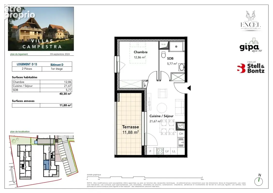 Appartement à BREUSCHWICKERSHEIM