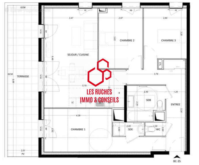 Appartement à LIEUSAINT