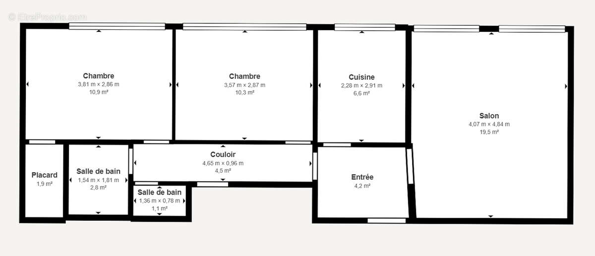 Chevaleret appartement 3 pieces - photo 9