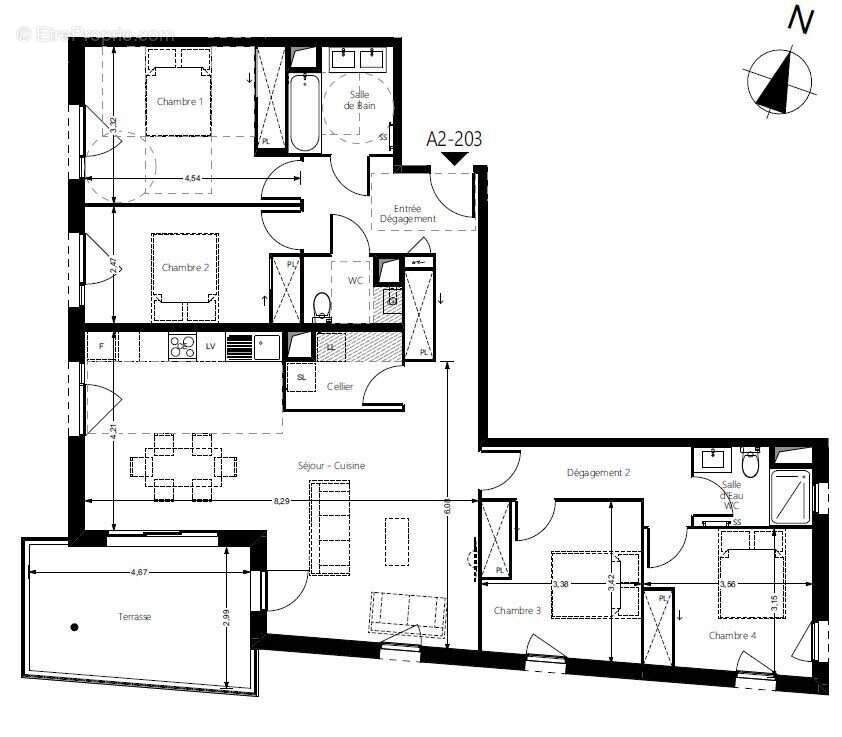 Appartement à PESSAC