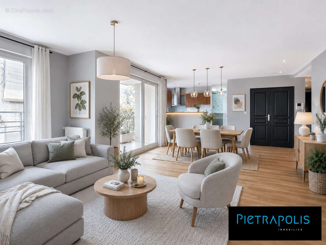 Proposition d'aménagement Pièce de vie - Appartement à LYON-3E