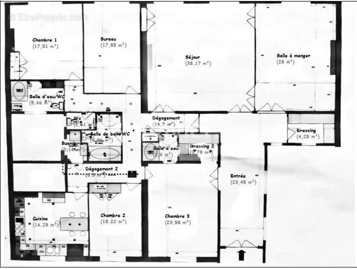 Appartement à PARIS-17E
