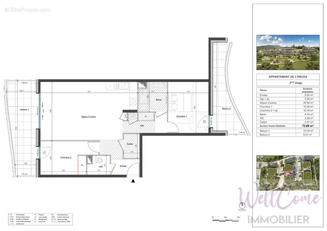 Appartement à GRESY-SUR-AIX