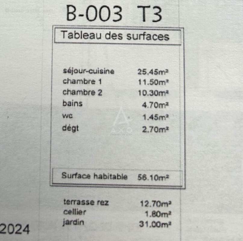 Appartement à LA MOTTE-SERVOLEX