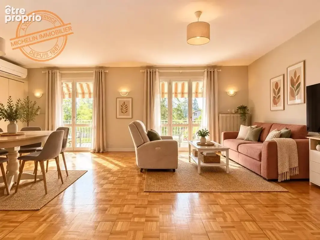 T3 – 78 m²  2 chambres  Balcon  Cave & parking - photo 4