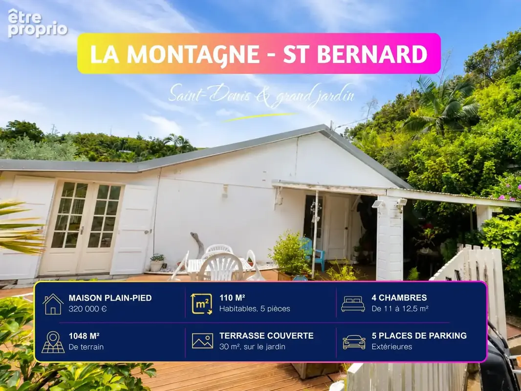 Maison 5 pièces 110 m² à vendre à Saint-Denis (97417) - photo 3