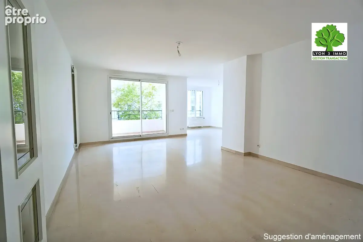 Lyon 3e   Monplaisir : Élégant appartement T5 de 110m2 avec balcons, garage et cave - photo 3