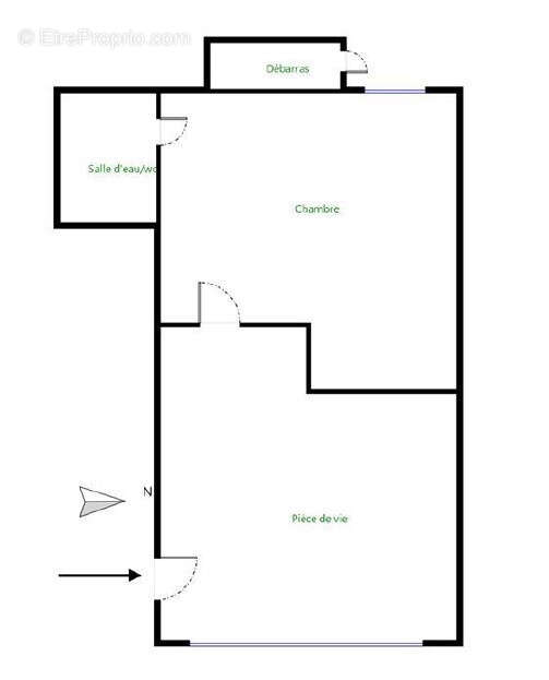 Appartement t2  25 m2 - photo 8