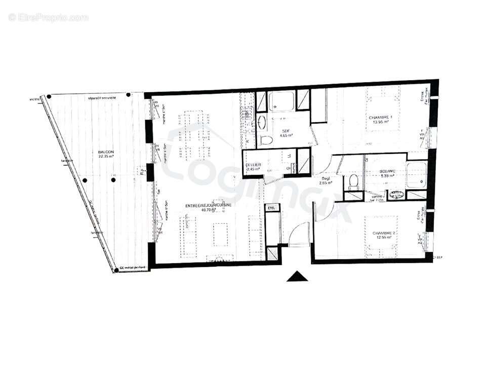 Appartement 83 m² à La Rochelle  - photo 2