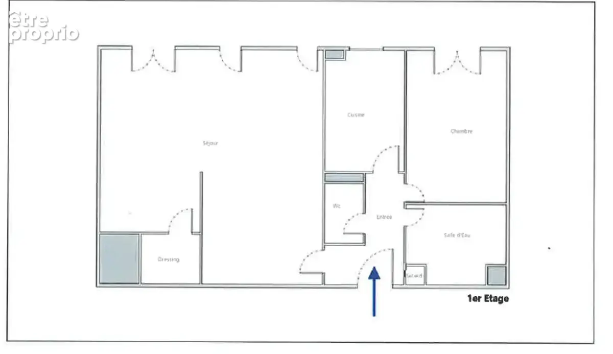 Appartement Paris 2 pièce(s) 54 m2 - photo 8