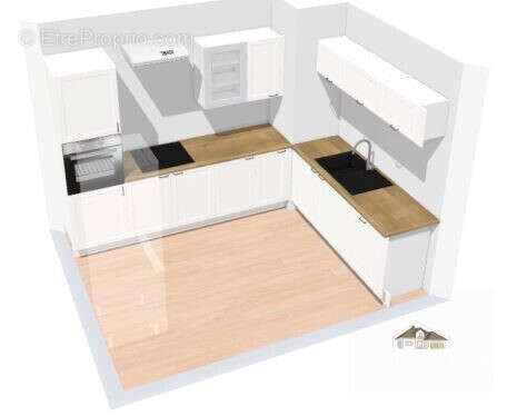 Projet de Cuisine chiffrée - Appartement à BORDEAUX