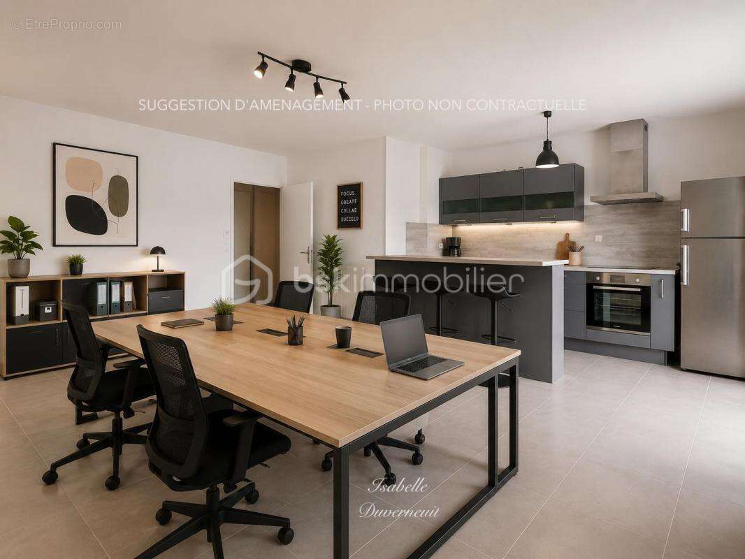 Montévrain – bureaux / cabinet professionnel 72 m² avec terrasse, balcon et parking - photo 7