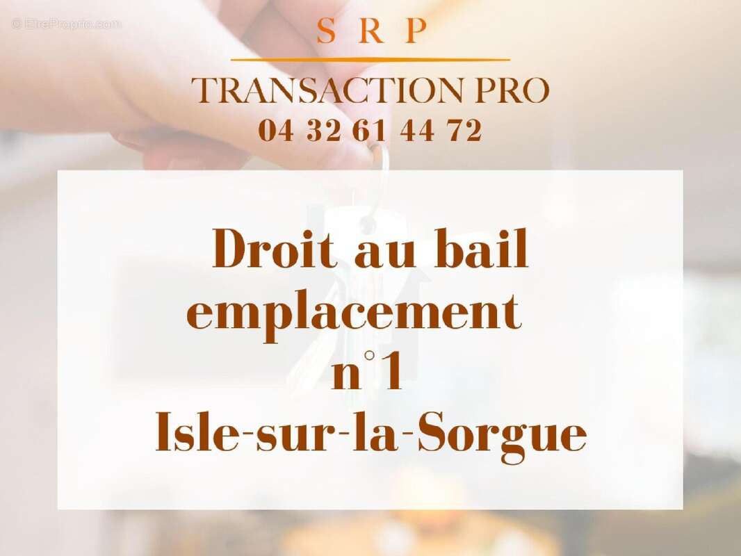 Commerce à L'ISLE-SUR-LA-SORGUE