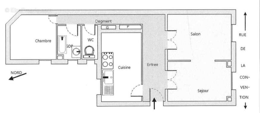 Appartement à PARIS-15E