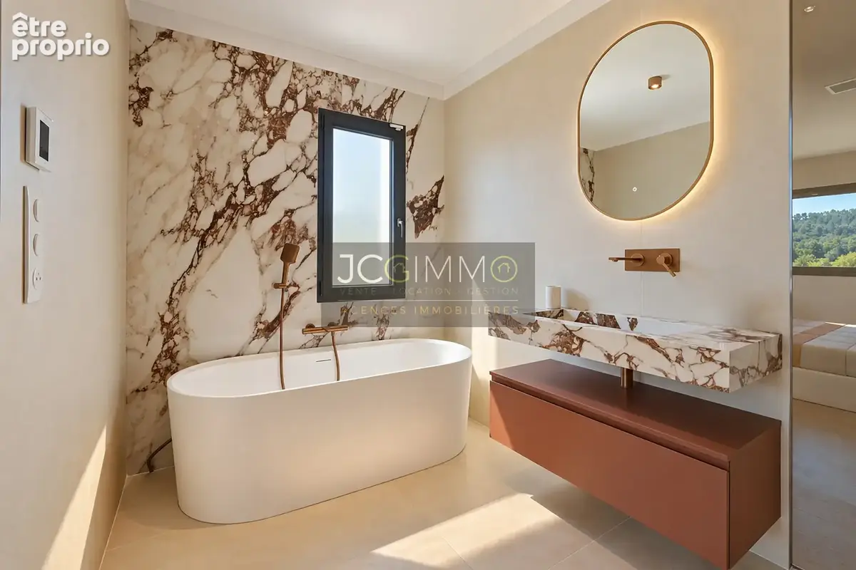 Villa contemporaine neuve   150 m2   terrain 1 200 m2   piscine   vendue entièrement meublée - photo 21